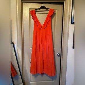 Zara Floor Length Ruffle Dress